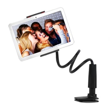 Universal Lazy Bracket iPad-matkapuhelimen tablet-tietokoneelle - musta