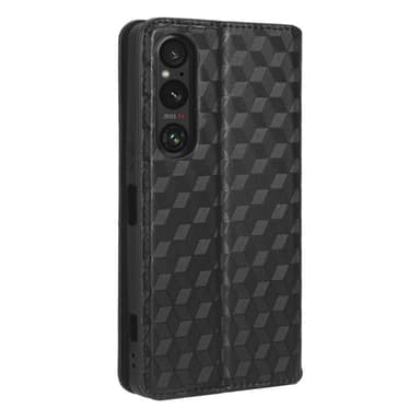 Rhombus Lompakkokotelo Sony Xperia 1 V - Musta