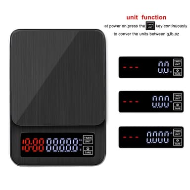 Digital Mini Scale 10kg 0,1g Electric Pocket Scale Gram Taustavalaistu LCD-näyttö