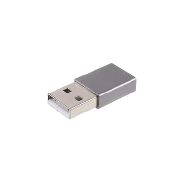 USB-uros-tyypin naaras 2.4A mini-sovitinmuunnin - musta