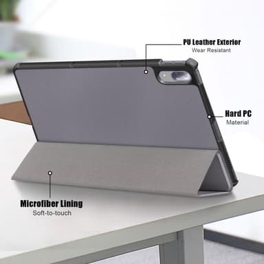 Kolminkertainen jalustan kansi Lenovo Tab P11 Pro TB-J706F - Harmaa