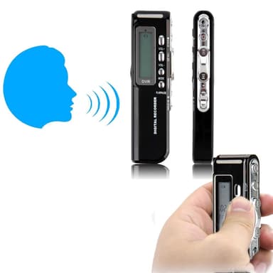 R10 8GB USB LCD-näyttö Digitaalinen äänitallennin sanelulaite