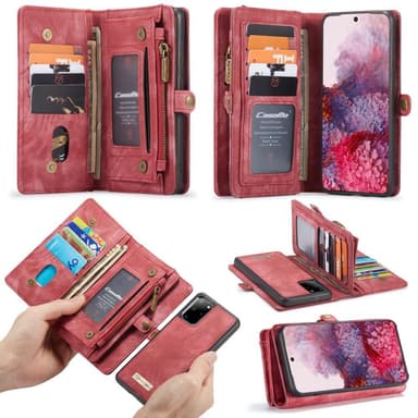 Samsung Galaxy S20 Plus CASEME Irrotettava 2-in-1 kotelo - Punainen