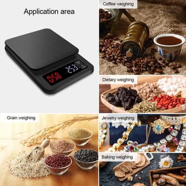 Digital Mini Scale 10kg 0,1g Electric Pocket Scale Gram Taustavalaistu LCD-näyttö