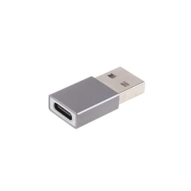 USB-uros-tyypin naaras 2.4A mini-sovitinmuunnin - musta
