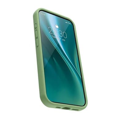 Etteri Silikonikotelo iPhone 16 Pro Maxille, jossa on rannehihnan reikä - vaaleanvihreä
