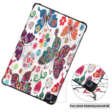 Kolminkertainen telinekotelo Samsung Galaxy Tab A7 10.4"" - Butterfly