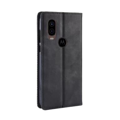 Lompakkokotelo Motorola One Vision/P50 - Musta