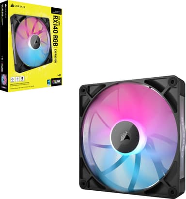 Corsair iCUE LINK RX140 RGB 140 mm PWM jatkotuuletin (musta)