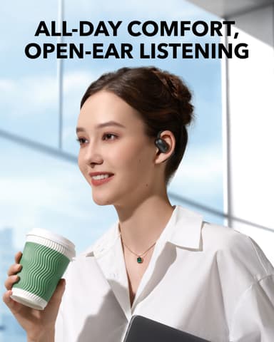 Soundcore AeroFit 2 täysin langattomat in-ear kuulokkeet (musta)