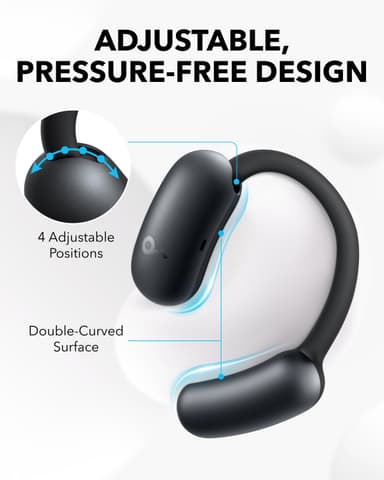 Soundcore AeroFit 2 täysin langattomat in-ear kuulokkeet (musta)