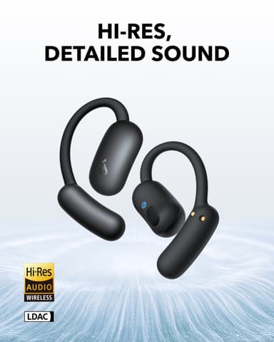 Soundcore AeroFit 2 täysin langattomat in-ear kuulokkeet (musta)