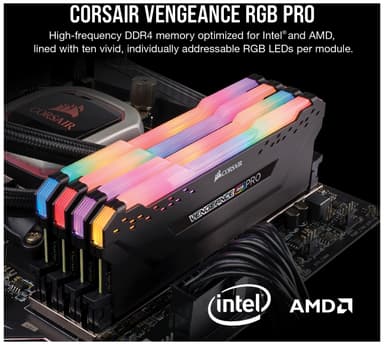 Corsair Vengeance Pro RGB DDR4 RAM muisti 32 GB 3600 Mt/s CL18