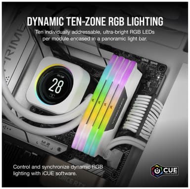 Corsair Vengeance RGB DDR5 RAM muisti 32 GB 5600 Mt/s CL36 (valkoinen)