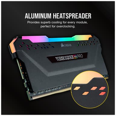 Corsair Vengeance Pro RGB DDR4 RAM muisti 32 GB 3600 Mt/s CL18