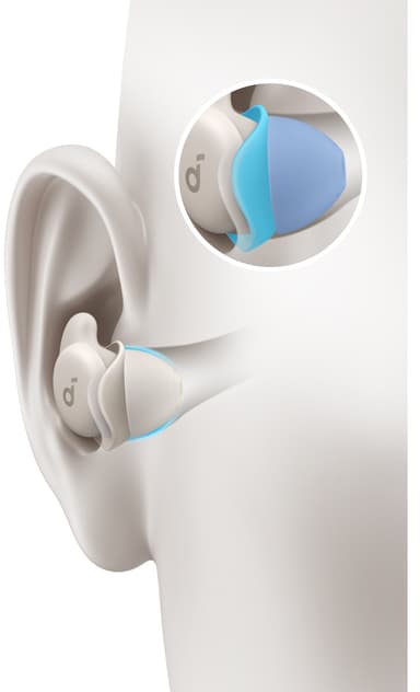 Soundcore Sleep A20 täysin langattomat in-ear kuulokkeet (valkoinen)