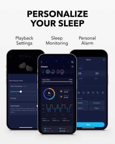 Soundcore Sleep A20 täysin langattomat in-ear kuulokkeet (valkoinen)