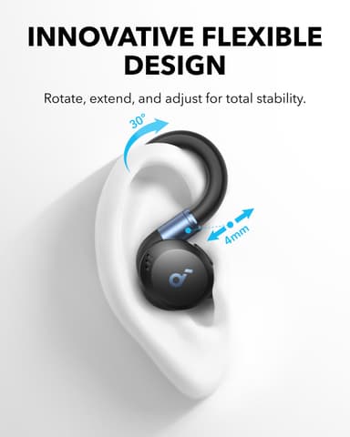 Soundcore Sport X20 täysin langattomat in-ear kuulokkeet (musta)