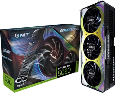 Palit GeForce RTX 5080 GameRock OC näytönohjain (16 GB GDDR7 RAM)