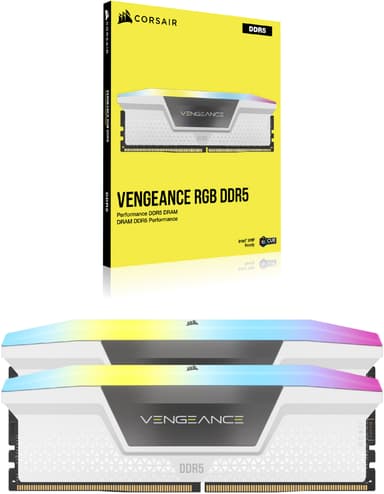 Corsair Vengeance RGB DDR5 RAM muisti 32 GB 5600 Mt/s CL36 (valkoinen)