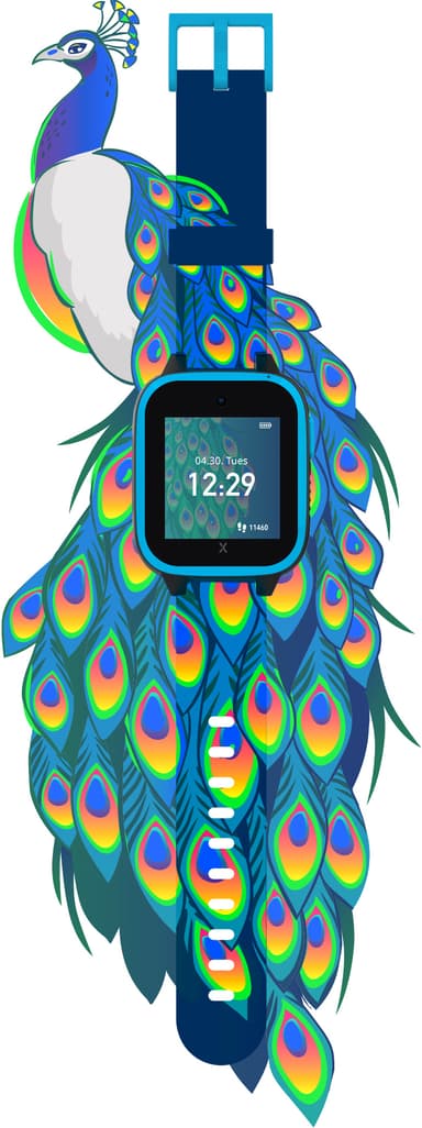 Xplora XGO3 kelloranneke (Blue Peacock)