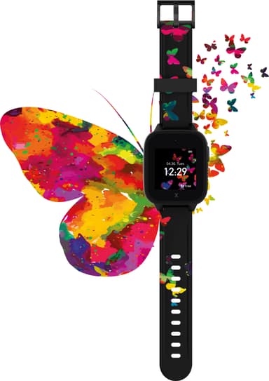 Xplora XGO3 kelloranneke (Black Butterfly)