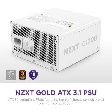 NZXT ATX 3.1 1200W 80+ Gold virtalähde