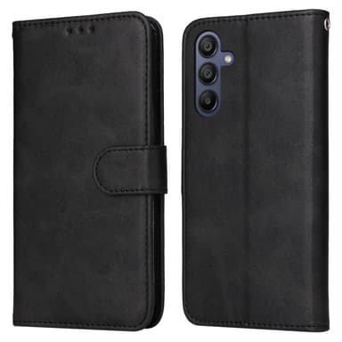 SKALO Samsung A16 PU-nahkainen Lompakkokotelo - Musta