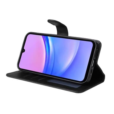 SKALO Samsung A16 PU-nahkainen Lompakkokotelo - Musta