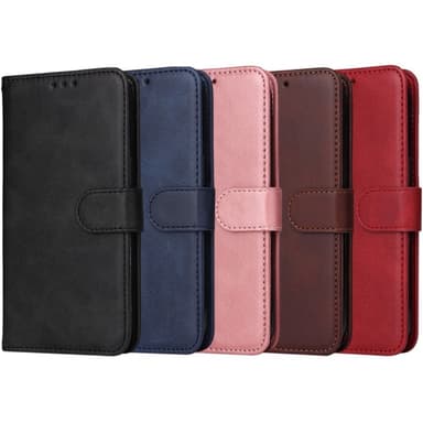 SKALO Samsung A16 PU-nahkainen Lompakkokotelo - Musta