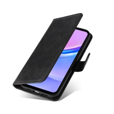 SKALO Samsung A16 PU-nahkainen Lompakkokotelo - Musta
