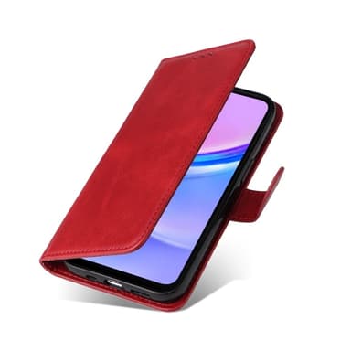 SKALO Samsung A16 PU-nahkainen Lompakkokotelo - Punainen