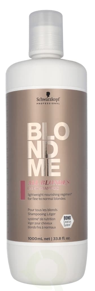Schwarzkopf Blond Me All Blondes Light Shampoo 1000 ml For Fine To Normal Blondes