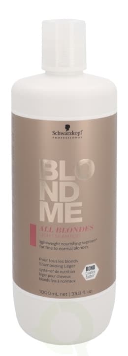 Schwarzkopf Blond Me All Blondes Light Shampoo 1000 ml For Fine To Normal Blondes