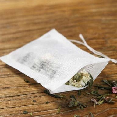 Uudelleentäytettävät teepussit 100-pack irtoteelle