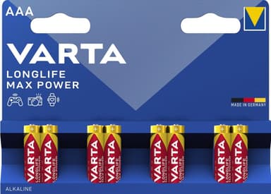 Varta Longlife Max Power AAA 8 pakettia (B)
