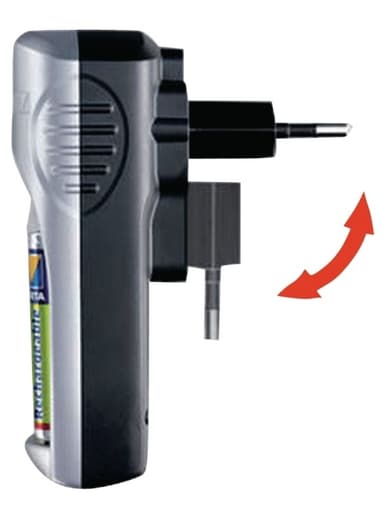 Varta NiMH akkulaturi AA / AAA | 1.2 V DC | 4x AA/HR6 2600 mAh | Trickle-lataus | Euro / Tyyppi-C (CEE 7/16) | Akun tyyppi: AA