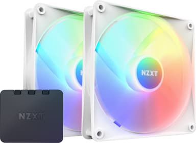 NZXT F140 RGB Core 140 mm tuuletin (2 kpl, valkoinen)