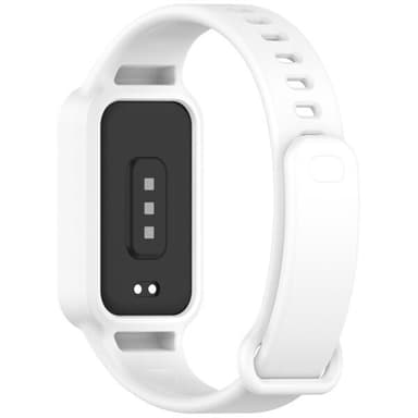 Silikoniranneke Redmi Band 3 / Xiaomi Smart Band 9 Active - Valkoinen - Silikoniranneke Redmi Band 3 / Xiaomi Smart Band 9 Active - valkoinen