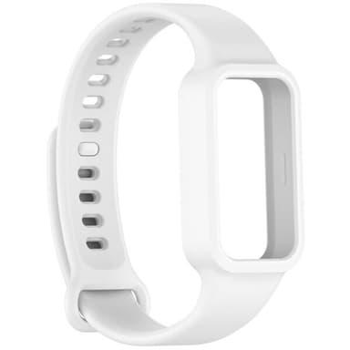 Silikoniranneke Redmi Band 3 / Xiaomi Smart Band 9 Active - Valkoinen - Silikoniranneke Redmi Band 3 / Xiaomi Smart Band 9 Active - valkoinen