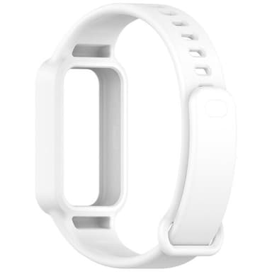 Silikoniranneke Redmi Band 3 / Xiaomi Smart Band 9 Active - Valkoinen - Silikoniranneke Redmi Band 3 / Xiaomi Smart Band 9 Active - valkoinen