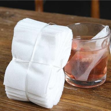 Uudelleentäytettävät teepussit 100-pack irtoteelle