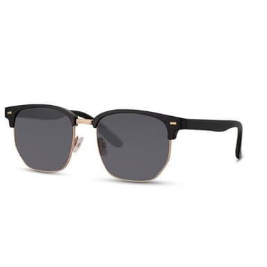 Unisex modernit aurinkolasit – 100 % UV-suoja, musta puolikehys