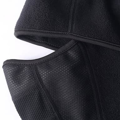 Balaclava / Hiihtonaamari tuulenpitävällä fleecellä - Musta