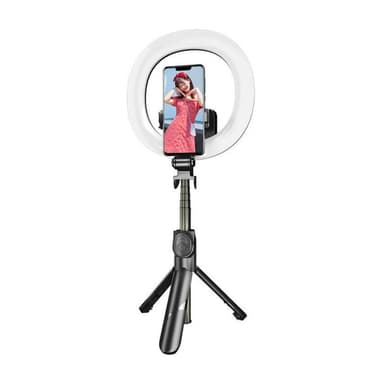 Selfie-tikku/jalusta Puluz LED-valorenkaalla
