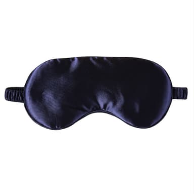 2 Pack Silk Sleep Mask matkustamiseen, Soft Eye Mask nukkumiseen Tummansininen