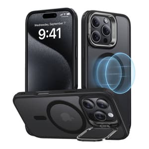 Hybridikotelo (HaloLock) ESR jalustalla iPhone 16 Prolle (musta)