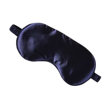 2 Pack Silk Sleep Mask matkustamiseen, Soft Eye Mask nukkumiseen Tummansininen
