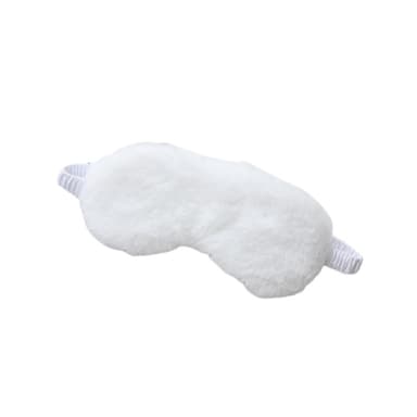 Pehmoinen Sleeping Eye Eye Mask Mukava hengittävä kevyt blackout Valkoinen