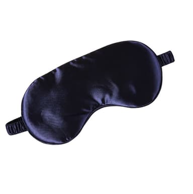 2 Pack Silk Sleep Mask matkustamiseen, Soft Eye Mask nukkumiseen Tummansininen